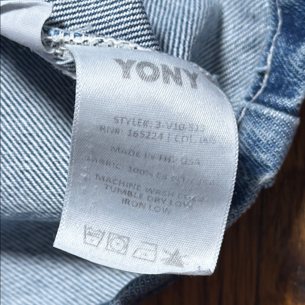 YONY Denim Chore Jacket Made in USA Medium Blue Wash Patch Pocket Minimal XL - Picture 9 of 13